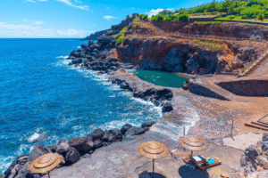 Přírodní bazénky na ostrově Sao Jorge