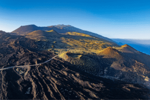 Sopka Fuencaliente na ostrově La Palma