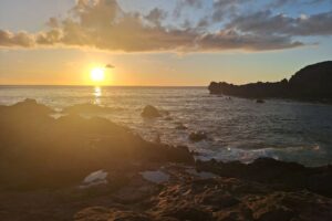 Západ slunce na Lanzarote