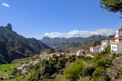Horská vesnice Tejeda a Roque Bentayga, Gran Canaria, Kanárské ostrovy